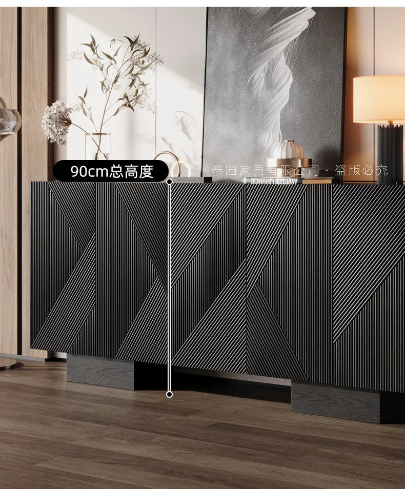 Meuble de rangement debout Novah pour salon, entrée ou bureau, avec portes et étagères pour organiser efficacement l'espace.