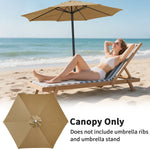 Tissu de parapluie de remplacement pour parasol de jardin Novah, idéal pour tonnelle extérieure, en tissu résistant et facile à fixer.