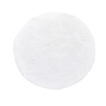 Tapis rond coloré en shaggy moderne pour salon, chambre ou chambre d'enfants, avec texture douce et motifs vibrants, de marque Novah.