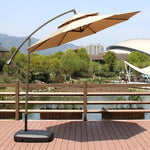 Tissu de rechange pour parasol extérieur Novah de 2,7/3 mètres, tissu résistant pour parasol d'extérieur.