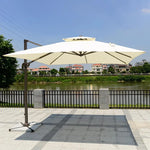 Parasol d'extérieur Novah de 3 m, parasol romain de plage ou piscine, avec toile résistante au soleil et à l'air libre
