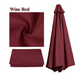Housse de protection imperméable pour parasol Novah, en tissu résistant pour remplacer la couverture de parasol.
