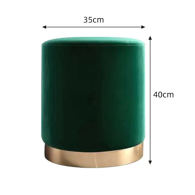 Tabouret ottoman moderne en tissu minimaliste de la marque Novah, idéal pour la décoration intérieure.