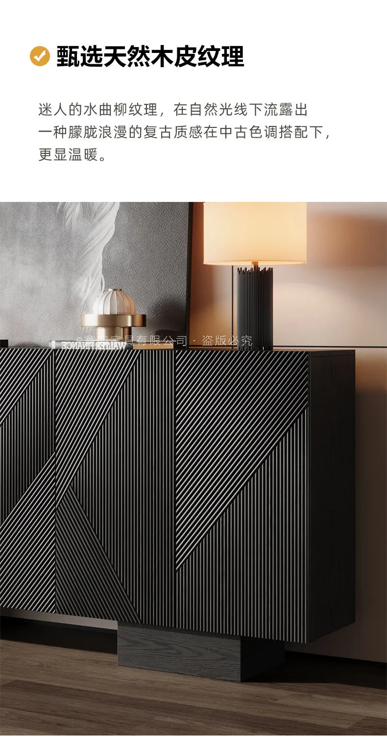Meuble de rangement debout Novah pour salon, entrée ou bureau avec portes et espace de stockage.