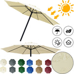Housse imperméable pour parasol Novah, protection de remplacement pour parapluie, tissu résistant à l'eau, adapté à un parasol.