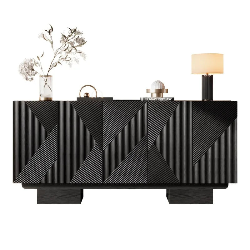 Meuble de rangement debout Novah pour salon, entrée ou bureau avec portes et espace de stockage.