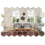 Autocollants muraux en miroir Novah, lot de 45 pièces pour décoration intérieure élégante et moderne.