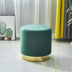 Pouf moderne en tissu Novah, mobilier ottoman élégant et confortable pour salon ou espace de détente.