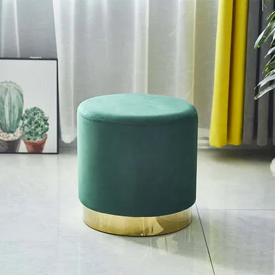 Pouf moderne en tissu Novah, mobilier ottoman élégant et confortable pour salon ou espace de détente.