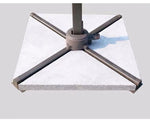 Parasol d'extérieur Novah Villa pour balcon, avec toile résistante et pied robuste pour ombrage élégant en espace extérieur.