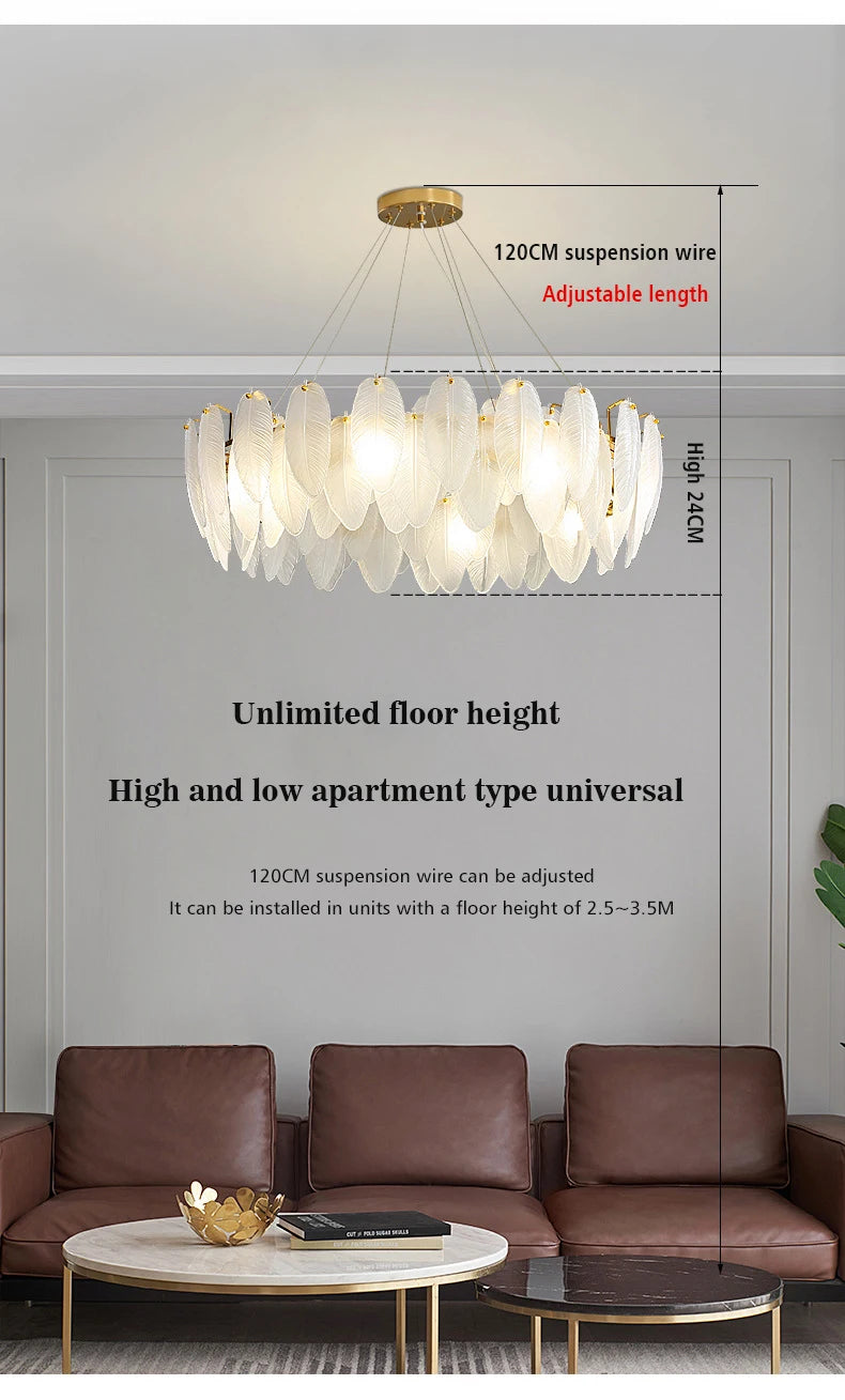 Lustre moderne Novah suspendu au plafond avec design élégant en métal et verre, éclairage diffus et ambiance contemporaine.
