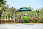 Parasol d'extérieur Novah 3m style romain avec toile pour plage ou piscine, protection solaire élégante et résistante