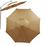 Tissu de parapluie d'extérieur Novah de 2,7/3 mètres, adaptable pour parasols extérieurs, en tissu robuste et résistant.