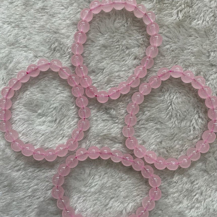 Simple Single Ring Natural Crystal Bracelet