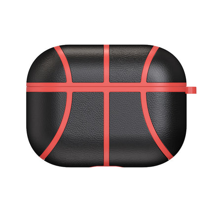 Compatible with Apple, Compatible with Apple , Applicable To Apple Airpods Pro Protective Sleeve NBA Basketball Headset Protective Shell Handmade Leather Anti-fall Protection