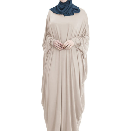 Arab Muslim Casual Clothing Multi-color Bat Sleeve Robe
