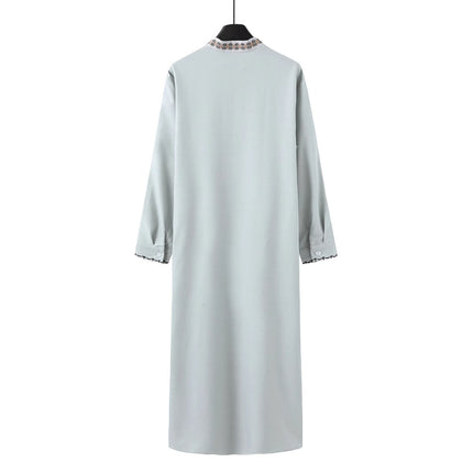 Muslim Men's Clothing Loose Lapel Fashion Robe