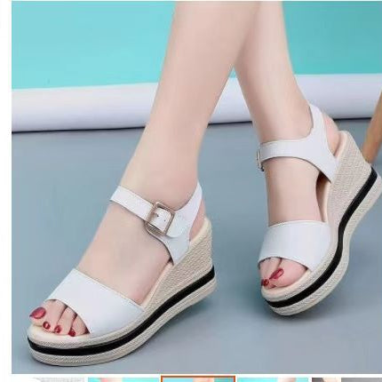 High-rise Sandals With Muffin Bottom