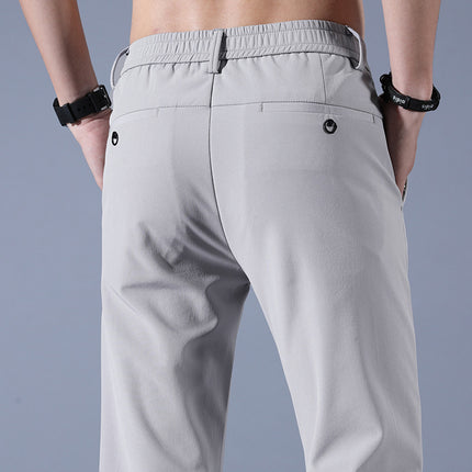 Smooth Full Elastic Force Non-ironing Elastic Sports Pants