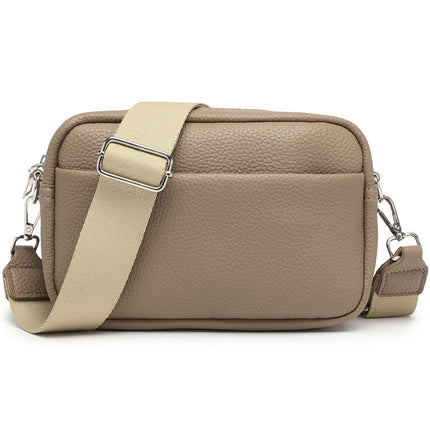 Wide Shoulder Strap Crossbody Bag