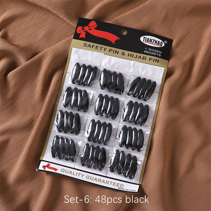 Oval Needle Color Muslim Headscarf Needle Scarf