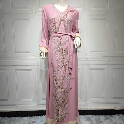 Muslim Robe Sequin Embroider Fashion