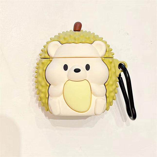 Durian Hedgehog Bear For Airpods Wireless Bluetooth Headset Protective Cover