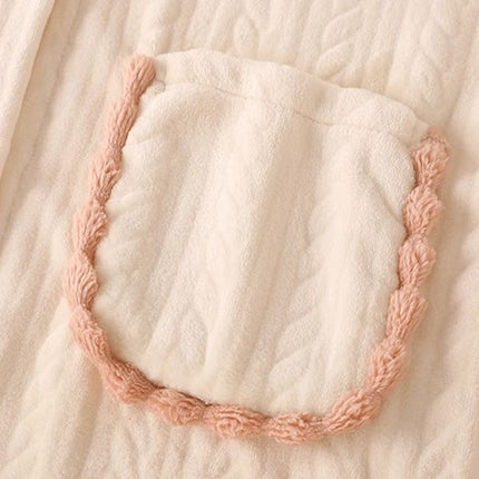 Women's Fashion Flannel Long Sleeve Warm Student Homewear Sets