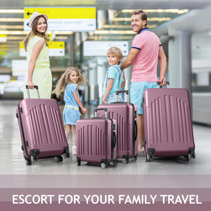 Vertical Striped Four In One Suitcase