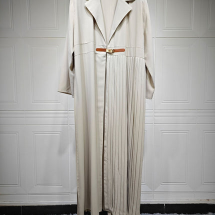 Cardigan Robe Pleated Pleated Coat Muslim Arab Clothing