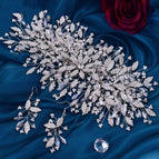 Silver Tiara and Earrings