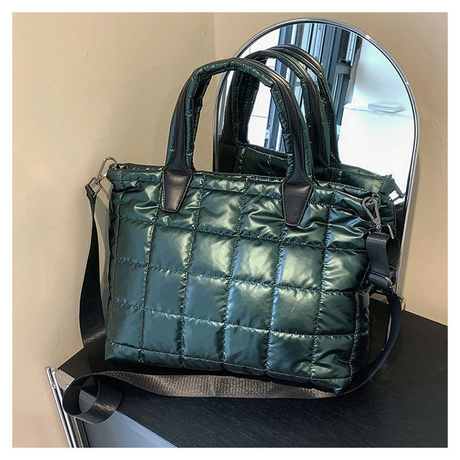 Large Capacity Women's Shoulder Crossbody Cotton Jacket Bag