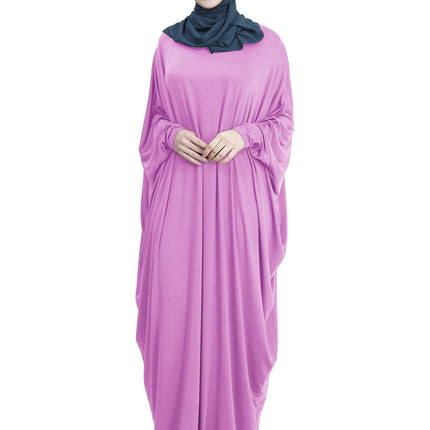 Arab Muslim Casual Clothing Multi-color Bat Sleeve Robe