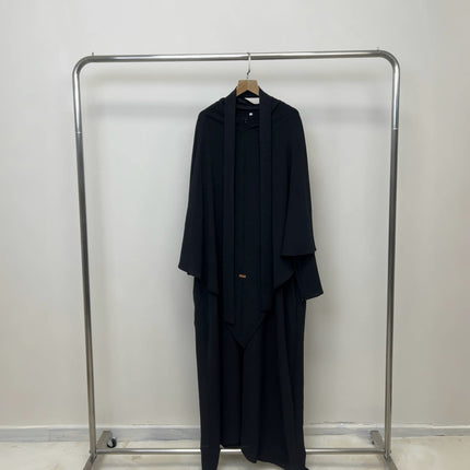 Two-piece Headscarf Suit Muslim Long Dress