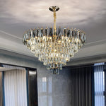 Suspension en cristal Novah pour salon moderne, chambre ou salle à manger, avec design simple et élégance.