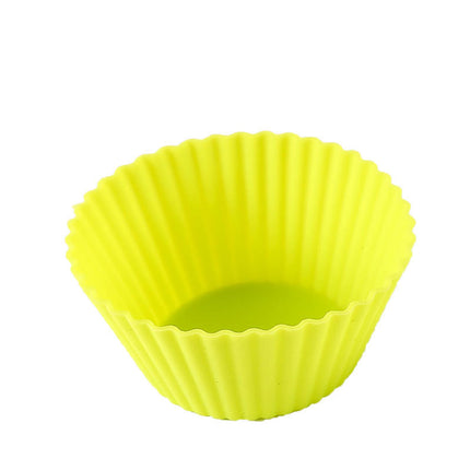 Silicone Muffin Cup High Temperature Reusable Cake Grinding Tool Baking Household Rice Hair Cake Mold