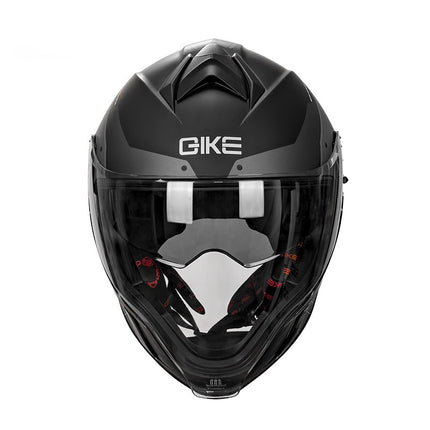 Double Lens Big Tail Motorcycle Helmet