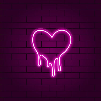 Melting Heart 12v Silicone Led Neon Light