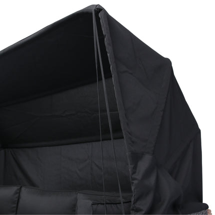 7-Piece Patio Set W Retractable Canopy   Wicker Rattan Sectional Sofa