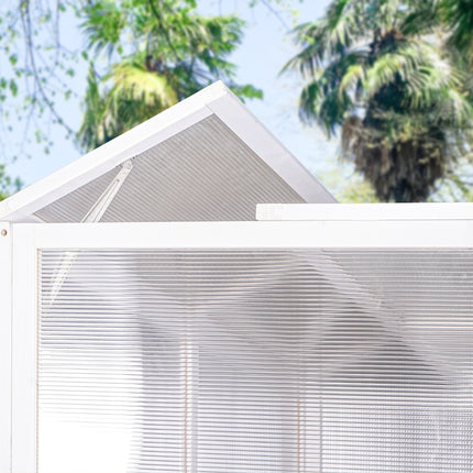 Wooden Lean-to Greenhouse For Outdoors, Heavy Duty Walk-in, For Winter