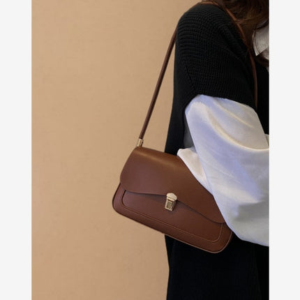 One Shoulder Solid Color Simple Bag Women