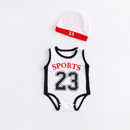 Five-Color Sports Baby Clothing Basketball No 23 Modeling Jumpsuit