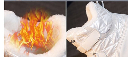 Velvet And Thick Matching Martin Ankle Boots