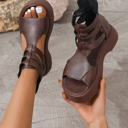 Roman Sandals Sandals Spring And Summer Flat Heel Muffin Women