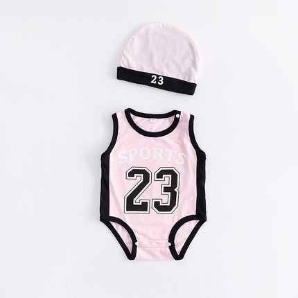 Five-Color Sports Baby Clothing Basketball No 23 Modeling Jumpsuit