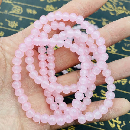 Simple Single Ring Natural Crystal Bracelet