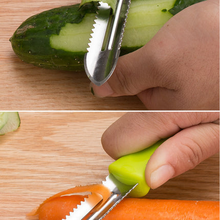 Peeler Dual-purpose Peeler Fruit Vegetable Potato Peeler Kitchenware Household Paring Knife Multi-purpose Stainless Steel Scales Scraper
