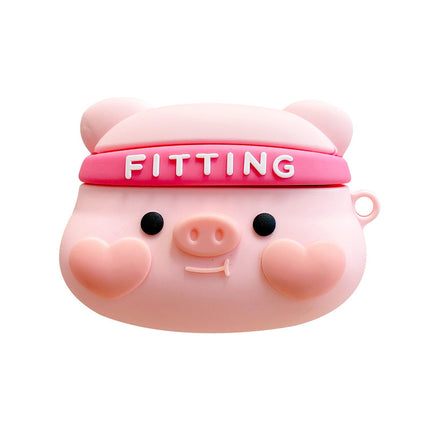Compatible with Apple, Cute Stereo Love Blush Piggy Apple AirPods