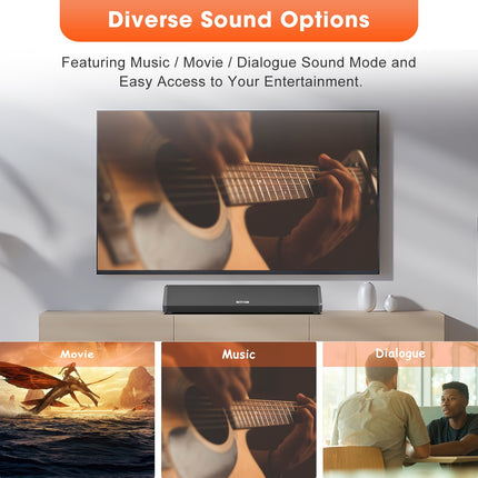 Small Wholesale Echo Wall Soundbar Bar TV Speaker Wireless Home Theater 40W High Power Sound Heater