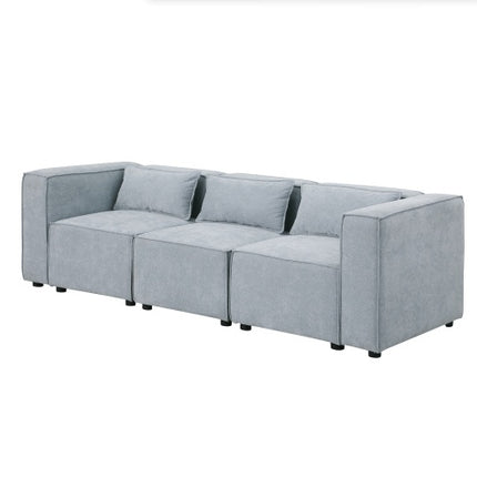 Modular Sofa BEIGE Chenille Fabric, Simple And Grand, The Seat And Back Is Very Soft. This Is Also A KNOCK DOWN Sofa